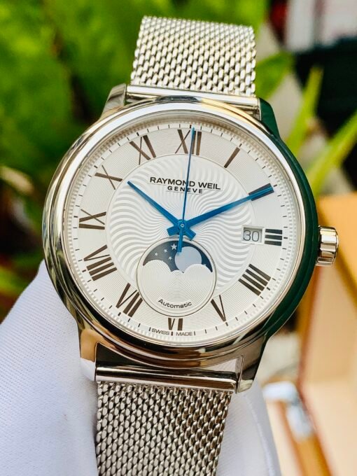Đồng Hồ Raymond Weil Maestro Moonphase White Dial - 2239M-ST-00659 - Hình ảnh 3