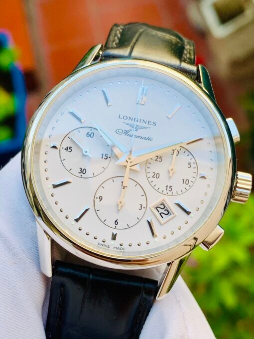 Đồng Hồ Longines Heritage Chronograph White Dial - L2.749.4.72.2 - Hình ảnh 3