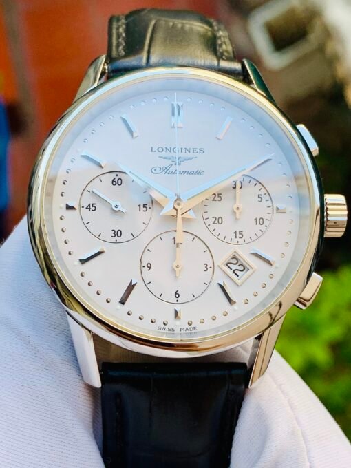 Đồng Hồ Longines Heritage Chronograph White Dial - L2.749.4.72.2 - Hình ảnh 4