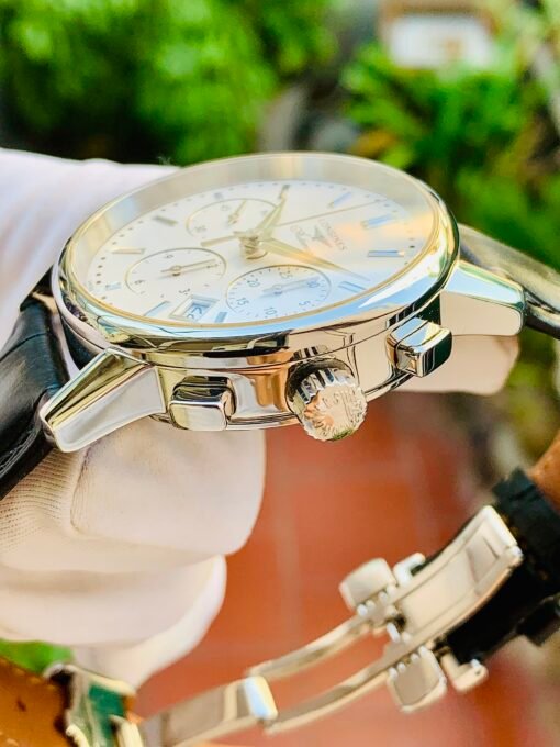 Đồng Hồ Longines Heritage Chronograph White Dial - L2.749.4.72.2 - Hình ảnh 5