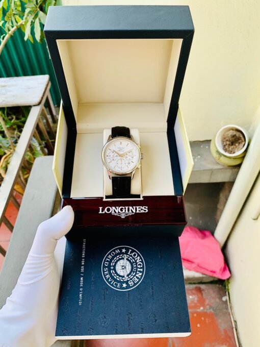 Đồng Hồ Longines Heritage Chronograph White Dial - L2.749.4.72.2 - Hình ảnh 8