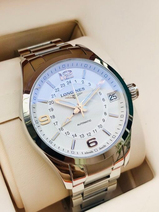 Đồng Hồ Longines Conquest Classic GMT White Dial - L2.799.4.76.6 - Hình ảnh 2