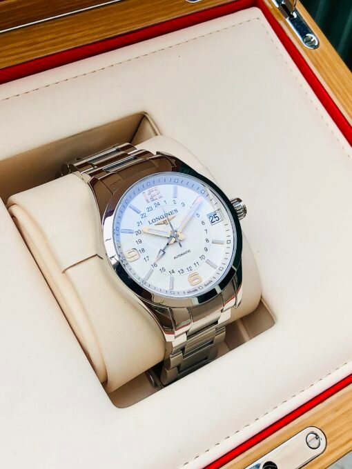 Đồng Hồ Longines Conquest Classic GMT White Dial - L2.799.4.76.6 - Hình ảnh 5