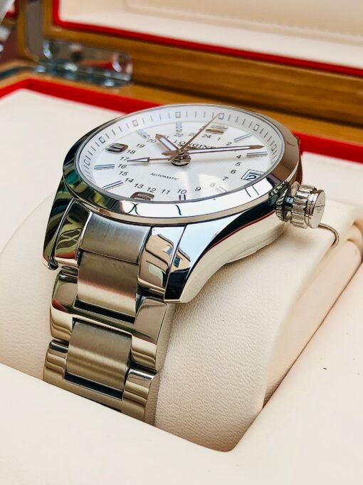 Đồng Hồ Longines Conquest Classic GMT White Dial - L2.799.4.76.6 - Hình ảnh 7