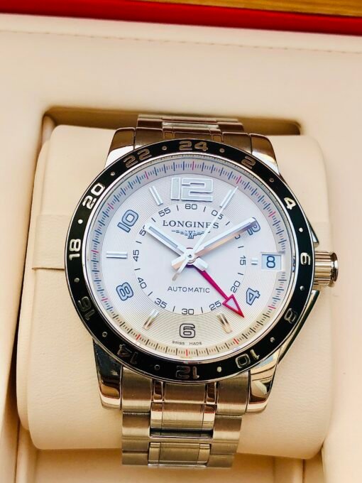 Đồng Hồ Longines Admiral GMT White Dial - L3.668.4.76.6 - Hình ảnh 4
