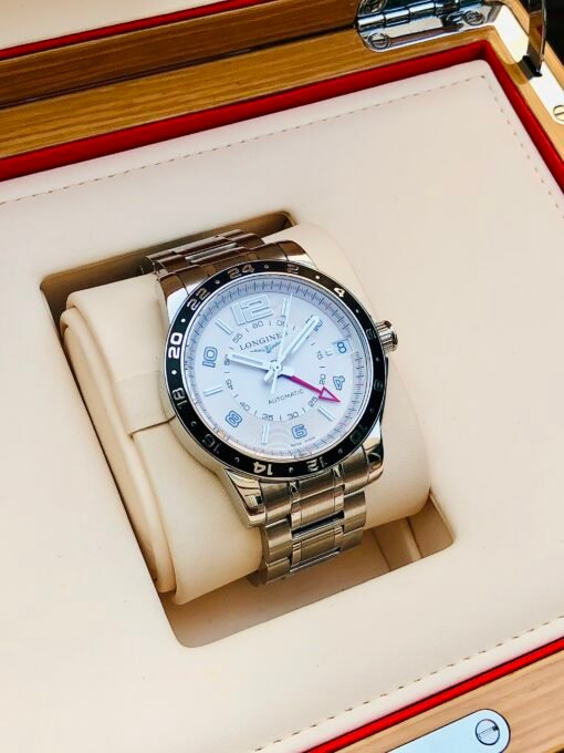 Đồng Hồ Longines Admiral GMT White Dial - L3.668.4.76.6 - Hình ảnh 5