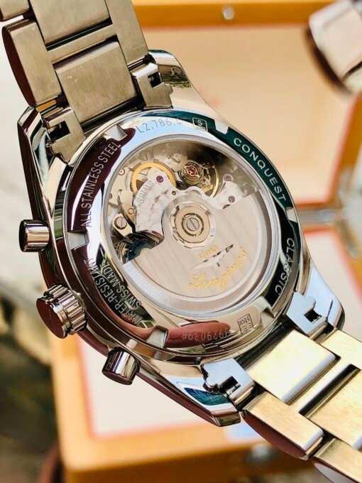 Đồng Hồ Longines Conquest Classic Chronograph White Dial - L2.786.4.76.6 - Hình ảnh 9