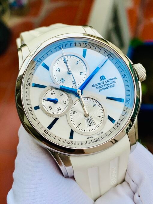 Đồng Hồ Maurice Lacroix Pontos Chronograph Mop White Dial - PT6188-SS001-132