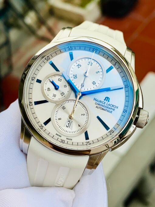 Đồng Hồ Maurice Lacroix Pontos Chronograph Mop White Dial - PT6188-SS001-132 - Hình ảnh 3