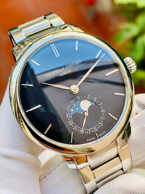 Đồng Hồ Frederique Constant Slimline Moonphase Blue Dial - FC-703N3S6B - Hình ảnh 2