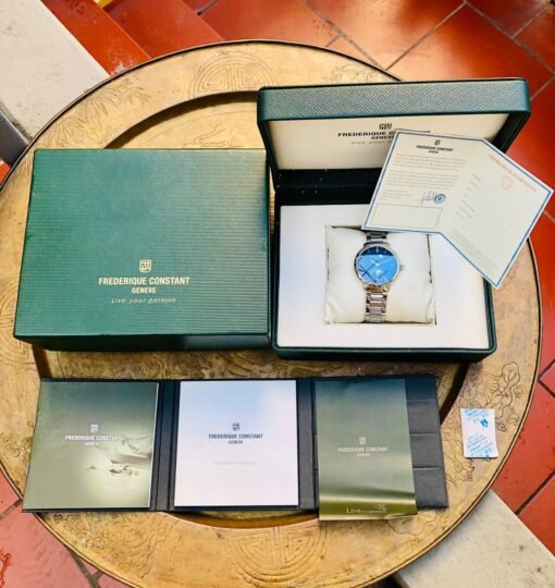 Đồng Hồ Frederique Constant Slimline Moonphase Blue Dial - FC-703N3S6B - Hình ảnh 8