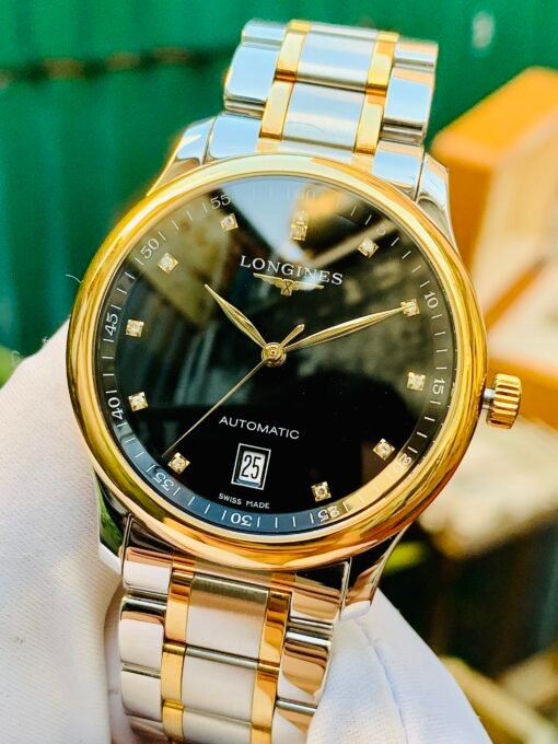 Đồng Hồ Longines Master Collection Date Diamond Black Dial L619.2 - L2.628.5.57.7 - Hình ảnh 4
