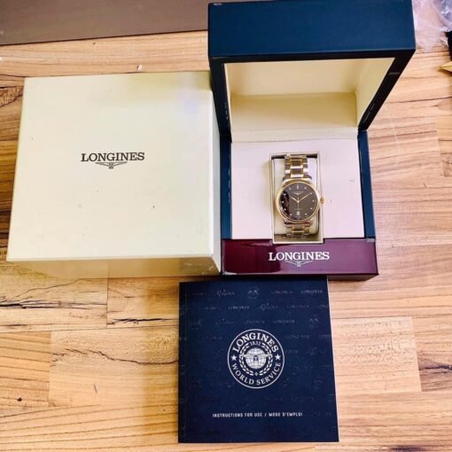 Đồng Hồ Longines Master Collection Date Diamond Black Dial L619.2 - L2.628.5.57.7 - Hình ảnh 9
