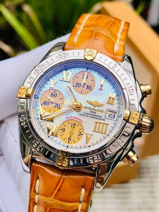 Đồng Hồ Breitling Cockpit Chronograph White Gold MOP Dial - B13358 - Hình ảnh 3