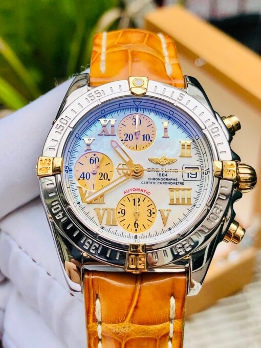 Đồng Hồ Breitling Cockpit Chronograph White Gold MOP Dial - B13358