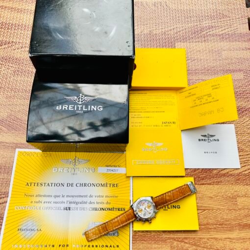 Đồng Hồ Breitling Cockpit Chronograph White Gold MOP Dial - B13358 - Hình ảnh 9