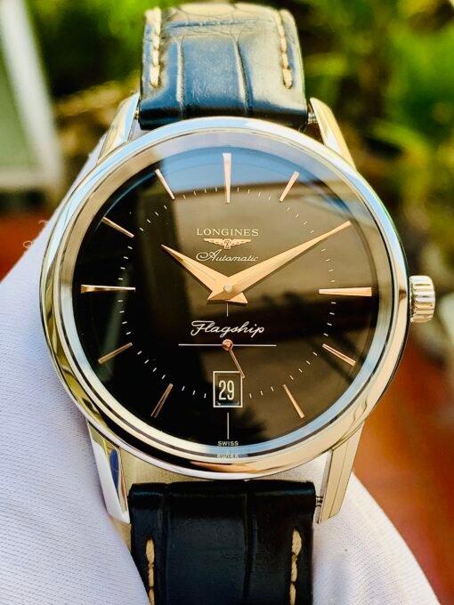 Đồng Hồ Longines Heritage Flagship Black Dial - L4.795.4.58.0