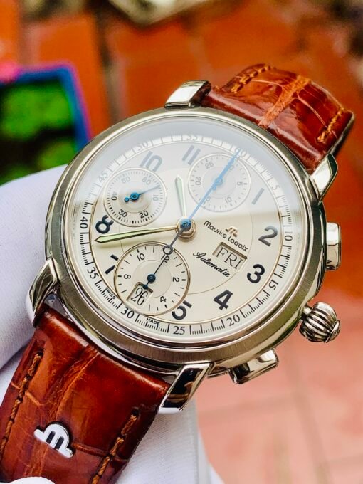 Đồng Hồ Maurice Lacroix Masterpiece Chronograph Day Date White Dial - 67668