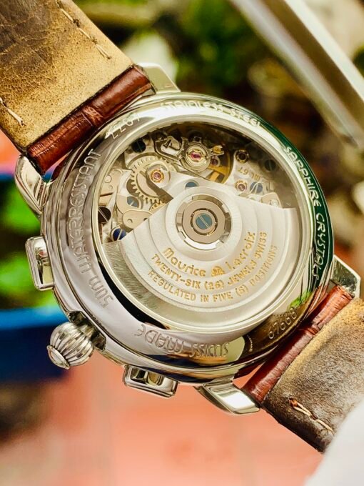 Đồng Hồ Maurice Lacroix Masterpiece Chronograph Day Date White Dial - 67668 - Hình ảnh 6