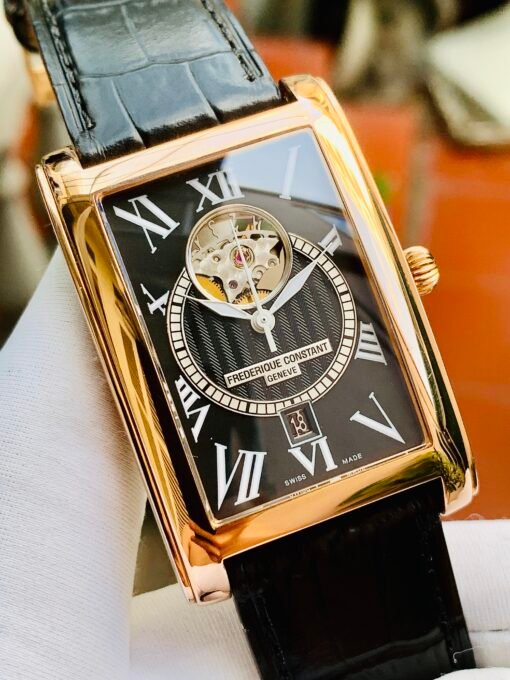 Đồng Hồ Frederique Constant Classic Carrée Heart Beat Rose Gold Black Dial - FC-315BS4C24 - Hình ảnh 2