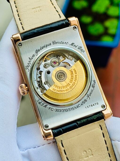 Đồng Hồ Frederique Constant Classic Carrée Heart Beat Rose Gold Black Dial - FC-315BS4C24 - Hình ảnh 6