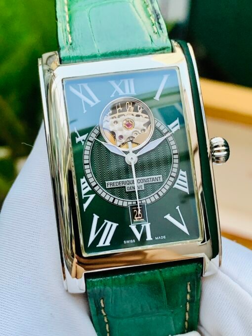 Đồng Hồ Frederique Constant Carrée Heart Beat Green Dial LTD 039/200 - FC-315DGS4C26 - Hình ảnh 2