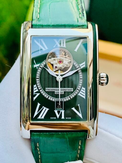 Đồng Hồ Frederique Constant Carrée Heart Beat Green Dial LTD 039/200 - FC-315DGS4C26