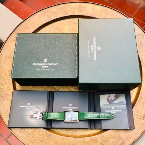 Đồng Hồ Frederique Constant Carrée Heart Beat Green Dial LTD 039/200 - FC-315DGS4C26 - Hình ảnh 8