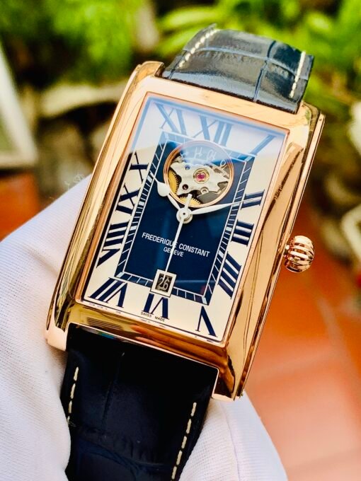 Đồng Hồ Frederique Constant Classic Carrée with Rubber Belt Japan LTD 150/150 Rose Gold - FC-315MNW4C24