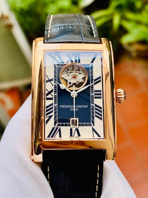 Đồng Hồ Frederique Constant Classic Carrée with Rubber Belt Japan LTD 150/150 Rose Gold - FC-315MNW4C24 - Hình ảnh 3