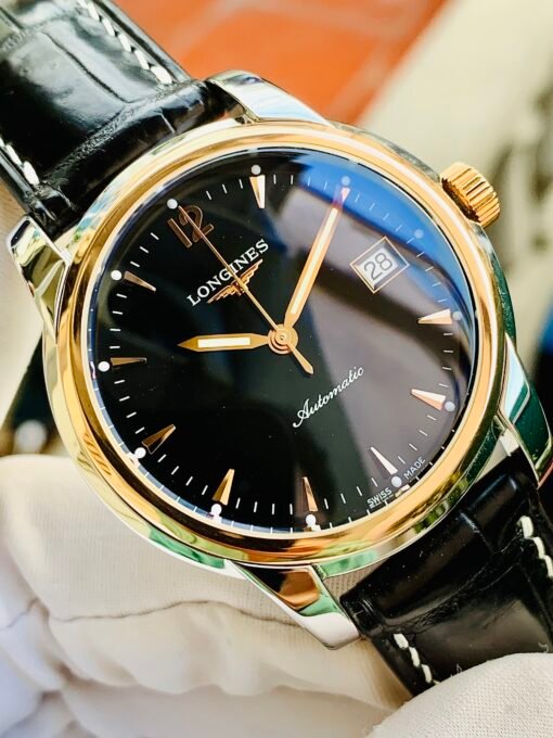 Đồng Hồ Longines Saint-Imier Bezel Rose Gold 18k Black Dial - L2.763.5.52.3 - Hình ảnh 2