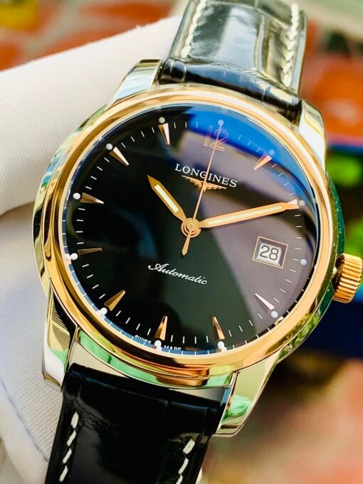 Đồng Hồ Longines Saint-Imier Bezel Rose Gold 18k Black Dial - L2.763.5.52.3 - Hình ảnh 3