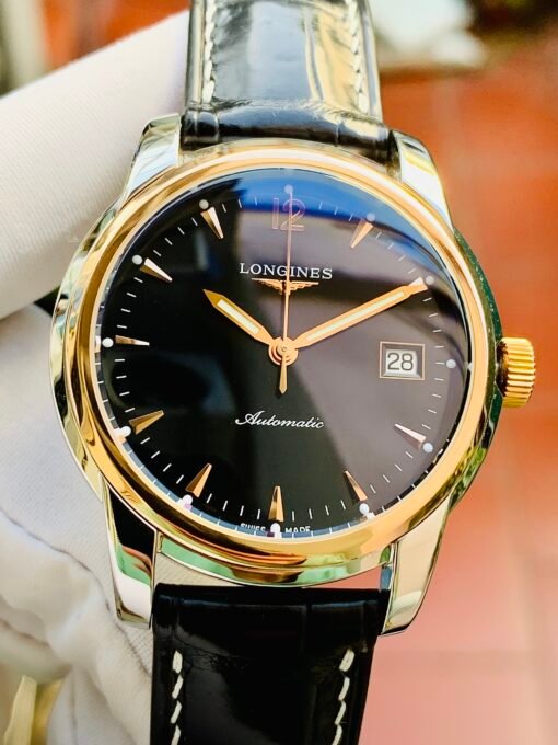 Đồng Hồ Longines Saint-Imier Bezel Rose Gold 18k Black Dial - L2.763.5.52.3