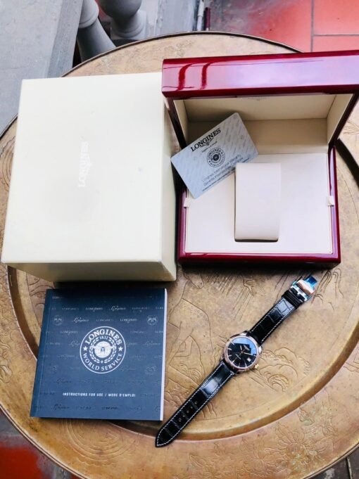 Đồng Hồ Longines Saint-Imier Bezel Rose Gold 18k Black Dial - L2.763.5.52.3 - Hình ảnh 8