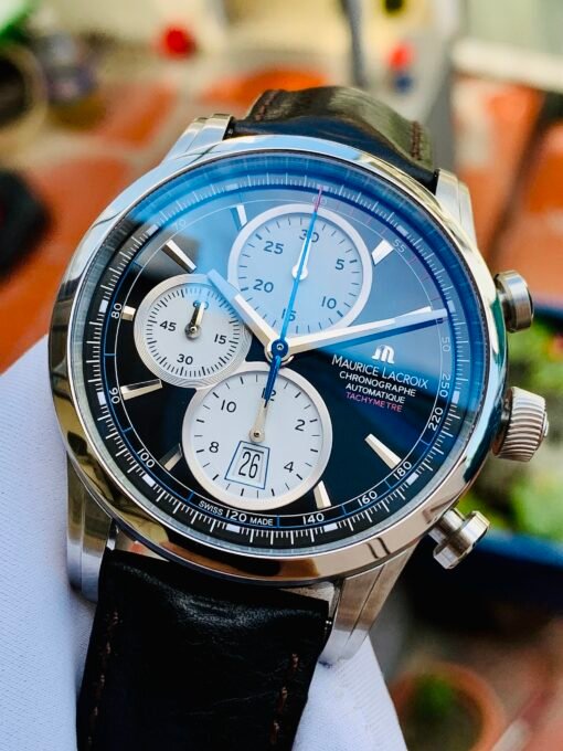 Đồng Hồ Maurice Lacroix Pontos Chronograph Black Dial - PT6288-SS001-330-2
