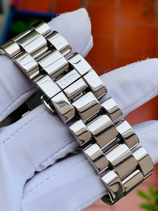 Đồng Hồ Oris Miles Rectangular Day Date White Dial - 585 7538 40 61M - Hình ảnh 8