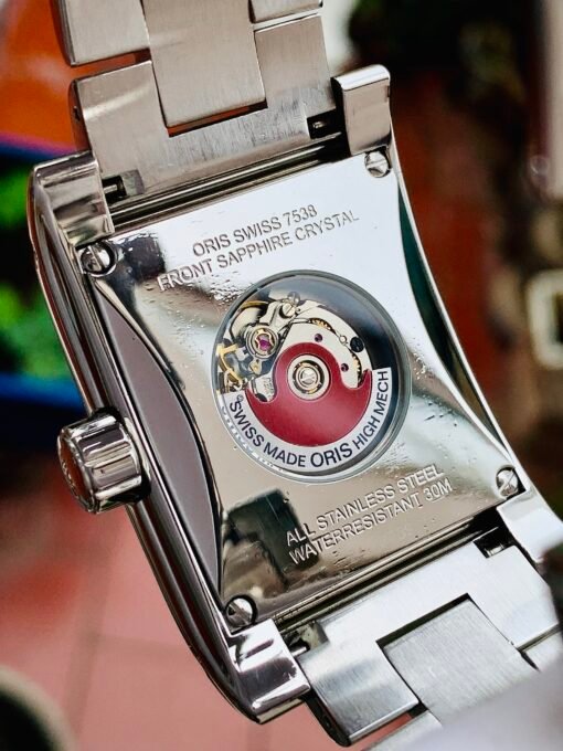 Đồng Hồ Oris Miles Rectangular Day Date White Dial - 585 7538 40 61M - Hình ảnh 7