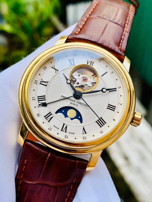 Đồng Hồ Frederique Constant Classics Heart Beat Moonphase Gold - FC-335MC4P5 - Hình ảnh 4