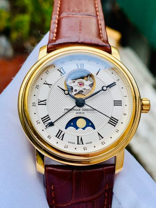 Đồng Hồ Frederique Constant Classics Heart Beat Moonphase Gold - FC-335MC4P5