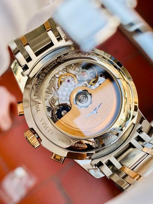 Đồng Hồ Longines Saint-Imier Chronograph Demi Rose Gold 18k - L2.752.5.72.7 - Hình ảnh 6