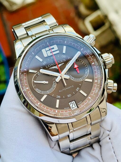 Đồng Hồ Longines Admiral Chronograph Brown Dial - L3.666.4.66.6 - Hình ảnh 2