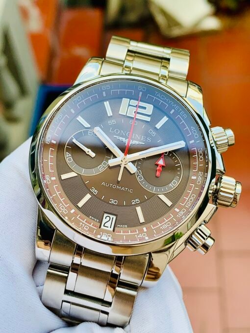 Đồng Hồ Longines Admiral Chronograph Brown Dial - L3.666.4.66.6 - Hình ảnh 4