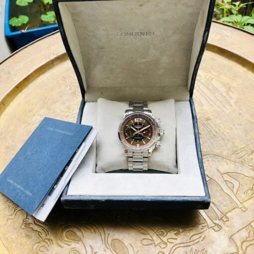 Đồng Hồ Longines Admiral Chronograph Brown Dial - L3.666.4.66.6 - Hình ảnh 8