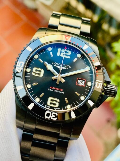 Đồng Hồ Longines Hydro Conquest Full Black Dial Ceramic Bezel LTD 249/500 - L3.742.2.56.6 - Hình ảnh 4