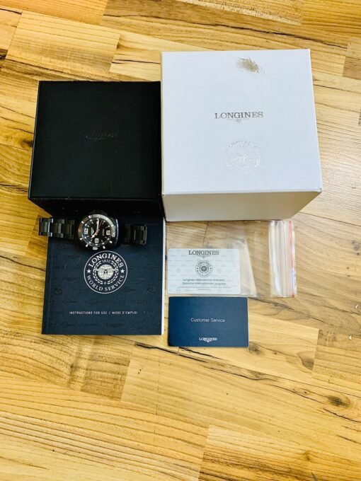 Đồng Hồ Longines Hydro Conquest Full Black Dial Ceramic Bezel LTD 249/500 - L3.742.2.56.6 - Hình ảnh 8