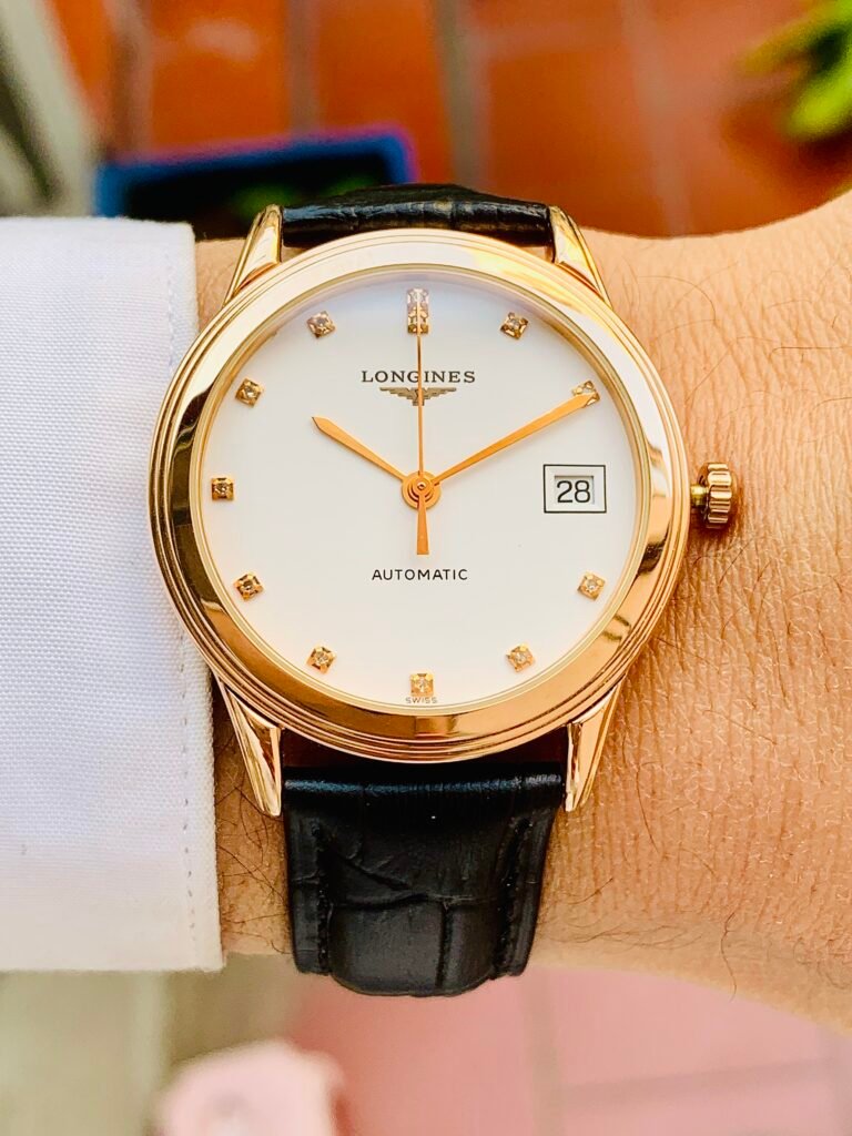 Đồng Hồ Longines Flagship Collection Rose Gold AU750 White Dial Diamond - L4.774.8.27.2