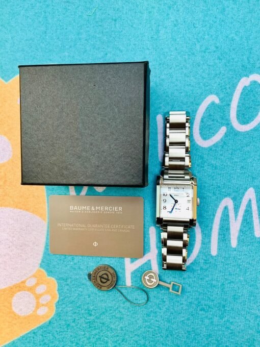 Đồng Hồ Baume & Mercier Hampton Rectangular Small Second Silver Dial - MOA10047  - Hình ảnh 8