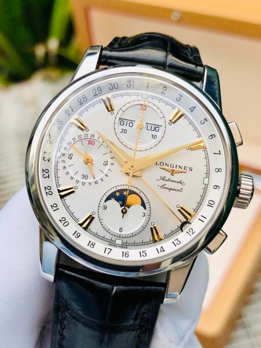 Đồng Hồ Longines Conquest Heritage Compilation White Dial Lịch Ý- LL1.642.4.77.4 - Hình ảnh 4