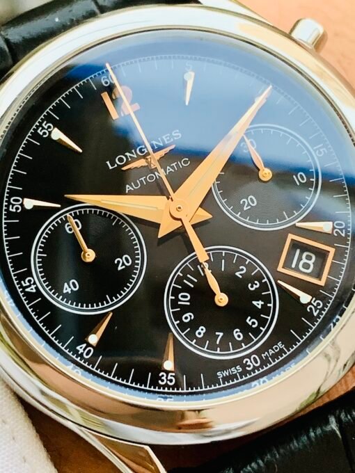 Đồng Hồ Longines Heritage Collection Chronograph Black Dial - L2.742.4.56.0 - Hình ảnh 5