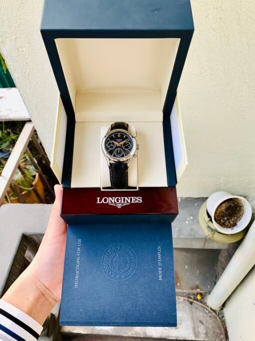 Đồng Hồ Longines Heritage Collection Chronograph Black Dial - L2.742.4.56.0 - Hình ảnh 9